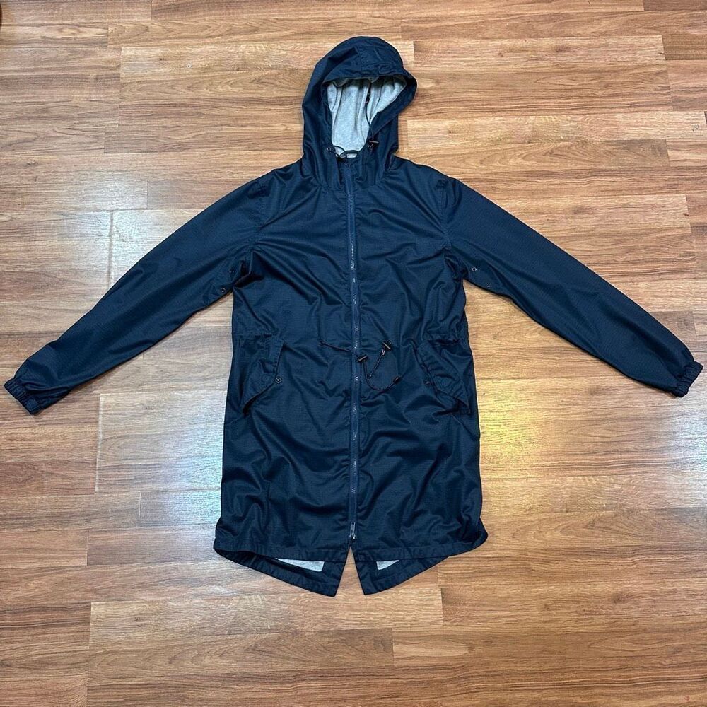 Topman Long Jacket Hooded Blue | Men Size XS